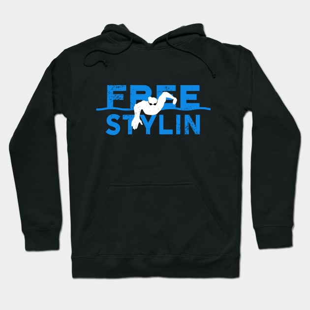 Mens Freestyle Swimmer Hoodie by atomguy